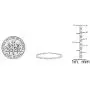 Dazzlingrock Collection Ladies Infinity Link Tennis Bracelet, Sterling Silver
