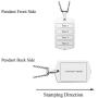 PiercingJ Personalized Custom Name Anniversary Calendar Stainless Steel Military Dog Tags ID Pendant Urn Memorial Container Necklace Ash Keepsake Cremation Jewelry, 24''