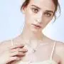 RMREWY 925 Sterling Silver Frog Necklace with Lotus Leaf Heart Love Jewelry Pendant Necklace for Women