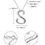EVER FAITH Initial Necklace 925 Sterling Silver 26 Letters Alphabet Pendant Necklace Personalized Charm Jewelry Gift for Women