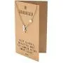 Quan Jewelry Granddaughter Necklace, Heartwarming Gift from Grandparents with Motivational Quote, Adjustable Chain 16in to 18in Quan Jewelry Granddaughter Necklace, Heartwarming Gift from Grandparents with Motivational Quote, Adjustable Chain 16in to 18in