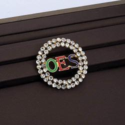 CENWA Order of The Eastern Star OES Jewelry OES Zircon Beads Brooch Pin OES Sorority Jewelry Sorority Gifts