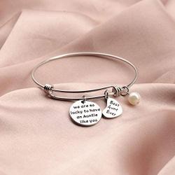 Gift for Aunt Auntie Keychain We are So Lucky to Have an Auntie Like You Aunt Gift from Nephew Niece