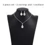 Unicra Bride Silver Necklace Earrings Sets Crystal Bridal Wedding Jewelry Set Rhinestone Choker Necklace for Women and Girls (Silver 1) Unicra Bride Silver Necklace Earrings Sets Crystal Bridal Wedding Jewelry Set Rhinestone Choker Necklace for Women and Girls (Silver 1)