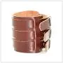 Mgutillart Punk Rock Metal Buckle Wristband Wide Leather Belt Cuff Bracelet Mgutillart Punk Rock Metal Buckle Wristband Wide Leather Belt Cuff Bracelet
