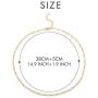 Hanpabum 15 Pcs Layered Choker Necklace for Women Sexy Heart Pear Star Pendant Sliver Gold Chain Choker Jewelry Set Adjustable