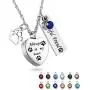 Gredstar Always in My Heart Cremation Urn Necklace for Ashes Faithful Friend Memorial Necklace Paw Print Cremation Jewelry Gredstar Always in My Heart Cremation Urn Necklace for Ashes Faithful Friend Memorial Necklace Paw Print Cremation Jewelry