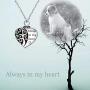 YFN Urn Necklaces for Ashes Sterling Silver for Women Men,Cremation Jewelry for Ashes,Always in My Heart Memory Necklace Gift, Easter Keepsake for Women