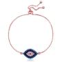 SENFAI Classics Evil Eye Adjustable Bracelet with Yellow Gift Box