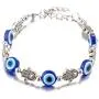 kelistom Evil Eye Hamsa Hand Bracelet for Protection and Luck, Handmade Link Bracelets for Women Men Teen Boys Girls Amulet Jewelry