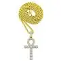 Shiny Jewelers USA Mens ICED Out Micro Pave Egyptian ANKH Cross (Key of Life) Pendant Rope Chain 18'',20'',22,24'',30'' Necklace Shiny Jewelers USA Mens ICED Out Micro Pave Egyptian ANKH Cross (Key of Life) Pendant Rope Chain 18'',20'',22,24'',30'' Necklace