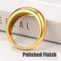 U7 Bold Stacking Ring for Women Minimalist Statement Jewelry Stainless Steel 18K Gold Plated Personalized Chunky Dome Ring, Size 7 to 12, Custom Text Engravable, with Gift Box U7 Bold Stacking Ring for Women Minimalist Statement Jewelry Stainless Steel 18K Gold Plated Personalized Chunky Dome Ring, Size 7 to 12, Custom Text Engravable, with Gift Box