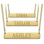 MyNameNecklace Personalized Bar Necklace Engraved Name Necklace Nameplate Bar-Christmas Jewelry Gift- Women Custom Pendant