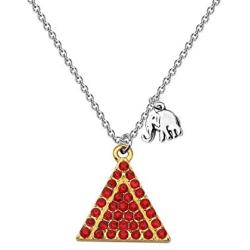 SEIRAA Delta Sigma Theta Gift DST Sorority Paraphernalia Elephant Delta Necklace Sorority Jewelry for Women Girls