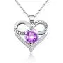 Cat Eye Jewels S925 Infinity Love Heart Necklace Sterling Silver CZ Cubic Zirconia Pendant Gifts Necklaces for Women Girls Mom Cat Eye Jewels S925 Infinity Love Heart Necklace Sterling Silver CZ Cubic Zirconia Pendant Gifts Necklaces for Women Girls Mom