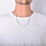 NYC Sterling Authentic Solid Sterling Silver Figaro Link .925 ITProLux Necklace Chains 1MM - 7.5MM, 16'' - 30'', Made in Italy, Men & Women