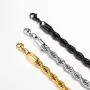 Richsteel Hip Hop Rope Chain Necklace for Men Women 3mm/6mm Wide Stainless Steel/18K Gold/Black Plated Link Chain Rock Hippie Jewelry(with Gift Box) Richsteel Hip Hop Rope Chain Necklace for Men Women 3mm/6mm Wide Stainless Steel/18K Gold/Black Plated Link Chain Rock Hippie Jewelry(with Gift Box)