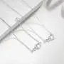 FANCIME 925 Sterling Sliver Infinity Love Heart Necklace Bracelet Cubic Zirconia Dainty Birthday Anniversary Jewelry Gifts for Her Women Girls, Adjustable Chain