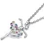 ELOI Ballerina Recital Gifts Multicolor Ballet Dance Necklace Necklaces for Teen Girls Jewelry 16 Inch