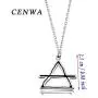 CENWA Alchemical Necklace Alchemy Jewelry Element Symbols Planetary Alchemical Symbols Transmutation Signs Occult Alchemy Fire Earth Water Air Symbol