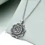MONGAS Yoga Lotus Flower Necklace 925 Sterling Silver Yoga Lotus with Om Symbol Jewelry for Women MONGAS Yoga Lotus Flower Necklace 925 Sterling Silver Yoga Lotus with Om Symbol Jewelry for Women