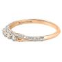 Dazzlingrock Collection 0.40 Carat (ctw) 18K Gold Round Diamond Ladies Anniversary Wedding Band Stackable Ring