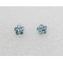 Faship Gorgeous Rhinestone Crystal Floral Necklace Earrings Set