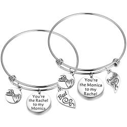 MAOFAED Best Friend Keychain Friendship Gift You are The Rachel to My Monica Friends Inspired Keychain Gift for BFF
