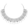 Aheli Matte Finish Traditional Indian Necklace Earrings Maang Tikka Set Wedding Party Bollywood Fashion Jewelry for Women