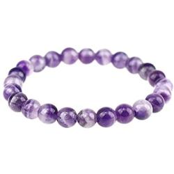 Adabele Natural Gemstone Bracelet 7'' 7.5'' 8 inch Stretchy Chakra Gems Stones 8mm (0.31'') Beads Healing Crystal Quartz Jewelry Women Men Girls Gifts