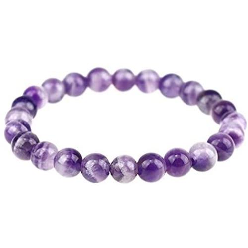 Adabele Natural Gemstone Bracelet 7'' 7.5'' 8 inch Stretchy Chakra Gems Stones 8mm (0.31'') Beads Healing Crystal Quartz Jewelry Women Men Girls Gifts