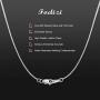 Fodizi 18K Gold Plated Sterling Silver Chain for Women Girl Italy Silver Chain Necklace 0.8mm 925 Sterling Box Chain - 16/18/20/22/24 Inch