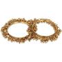 SANARA Traditional Indian Bollywood Antique Gold Plated Multi Color Ghungroo Bangles Women Pakistani Wedding Kada Bracelet Jewelry