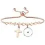 KUIYAI Mustard Seed Bracelet with Cross Charm Faith Real Mustard Seed Pendant Charm Jewelry for Christian Inspirational Gift