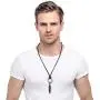 Jstyle 4 Pcs Leather Necklace for Men Women Pendant Vintage Wing Feather Chain Adjustable