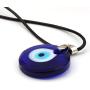 Evil Eye Pendant Necklace For Women Men, Glass Leather Rope Chain Necklace Teen Girls Turkish Protact Lucky Jewelry (2 pcs)