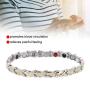 Magnetic Bracelets Women, Health Care Stainless Steel Magnetic Bracelets for Arthritis Pain Relief Magnet Bracelet with Magnets and Germanium Element