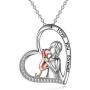 POPLYKE Horse/Giraffe/Cat and Girls Necklace for Girls Sterling Silver Horse/Giraffe Jewelry Gifts for Women