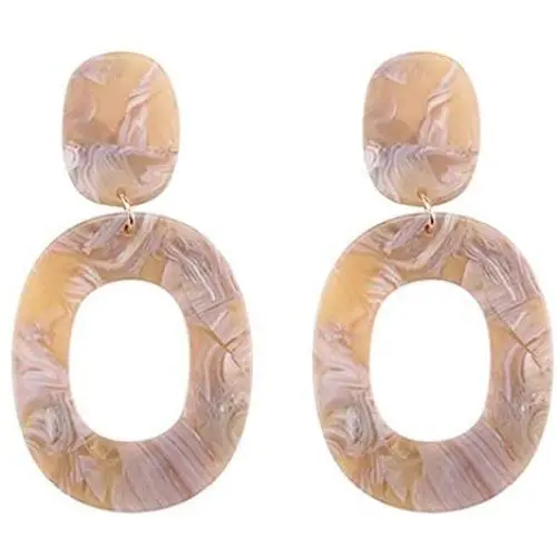ONLYJUMP Oval Acrylic Mottled Stud Earrings for Women Girls Fashion Bohemian Punk Geometric Resin Acetate Dangle Drop Hoop Statement Earrings Jewelry ONLYJUMP Oval Acrylic Mottled Stud Earrings for Women Girls Fashion Bohemian Punk Geometric Resin Acetate Dangle Drop Hoop Statement Earrings Jewelry