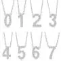 Jewlpire Number Necklace for Women Girls | 925 Sterling Silver Necklace Cubic Zirconia Hypoallergenic Personalized Lucky Number Pendant Necklaces