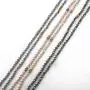 Niumike Crystal Beads Long Necklaces with Statement Transparent Pendant,100% Hand Braided Necklace