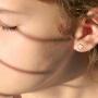 Heart Initial Stud Earrings for Girls, S925 Sterling Silver 14K Gold Plated Dainty Heart Earrings Hypoallergenic Little Girls Earrings for Women Toddler Earrings for Girls Kids