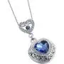 ANAZOZ Stainless Steel Ashes Necklace Memorial Cremation Jewelry Blue Heart Zirconia Urn Keepsake Pendants ANAZOZ Stainless Steel Ashes Necklace Memorial Cremation Jewelry Blue Heart Zirconia Urn Keepsake Pendants