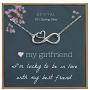 EFYTAL Girlfriend Gifts, Girlfriend Birthday Gift Ideas For Her, Romantic Sterling Silver Infinity with Heart Necklace Jewelry for Women, Cute Anniversary / Valentines Day Present