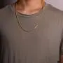 AINUOSHI Men & Women 925 Sterling Silver Solid 925 Italy 1MM 1.5MM 2MM 2.4MM Solid Franco Chain Necklace, Platinum/18K Gold Plated Necklace, Length, 16-24 Inch