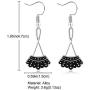 Sloong 925 sterling silver filled RBG Dissent Collar Dangle Earrings Drop Charms Earrings Jewelry for Women Fans of Ruth Bader Ginsburg