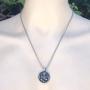 Hindu Jewelry Ganesha Ganapati Vinayaka Chaturthi Hinduism God Pewter Unisex Mens Pendant Necklace Protection Amulet Wealth Money Good Luck Lucky Charm Longevity Prosperity Talisman Silver Ball Chain