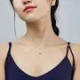 IOHUPCI Evil Eye Jewelry 925 Sterling Silver Blue White CZ Eye Pendant Necklace Gifts for Women Girl 18'' Sliver Chain IOHUPCI Evil Eye Jewelry 925 Sterling Silver Blue White CZ Eye Pendant Necklace Gifts for Women Girl 18'' Sliver Chain