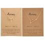 Your Always Charm 2Pcs Zodiac Necklace for Women,12 Constellation Zodiac Pendant Necklace Astrology Necklace with Message Card Zodiac Jewelry Gift