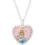 Disney Princess Cinderella Jewelry, Silver Plated Pendant Necklace, 18'' Chain